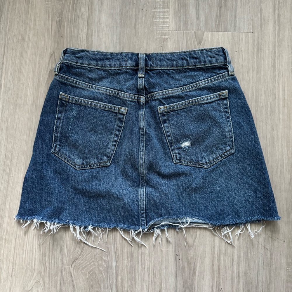 Denim Button-Up Mini Skirt - Picture 5 of 5